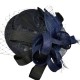 Blue Feather Vintage Small Bowler Hat Blue Feather Vintage Small Bowler Hat