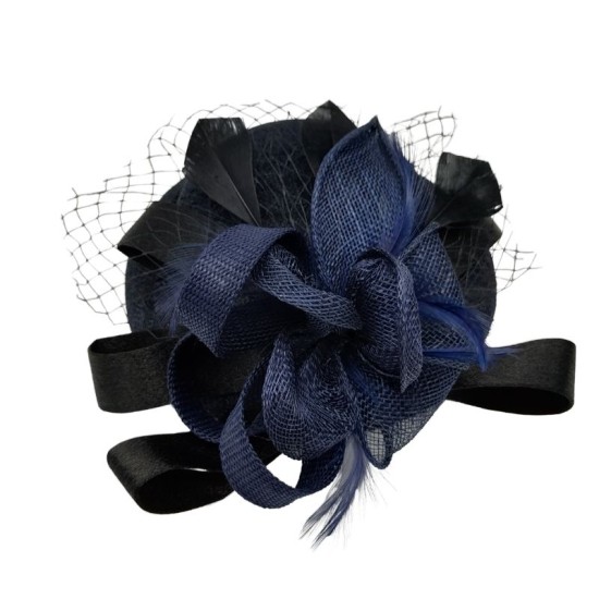 Blue Feather Vintage Small Bowler Hat Blue Feather Vintage Small Bowler Hat