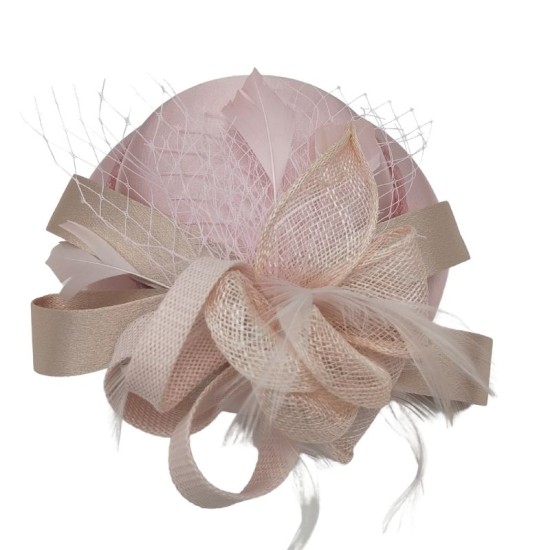 Pink Feather Retro Small Bowler Hat Pink Feather Retro Small Bowler Hat