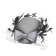 Gray French Bow Small Bow Hat Gray French Bow Small Bow Hat