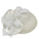 White French Style Elegant Mesh Bowler Hat