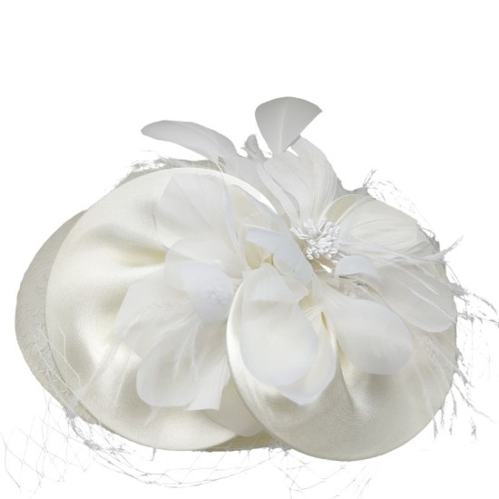 White French Style Elegant Mesh Bowler Hat