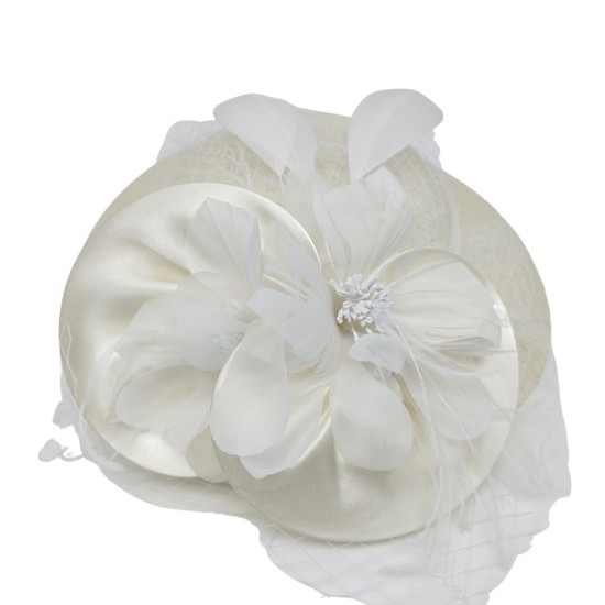 White French Style Elegant Mesh Bowler Hat