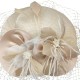 Khaki French style elegant mesh bowler hat Khaki French style elegant mesh bowler hat