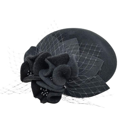 Black Mesh Wool Tweed Cap British Cap