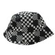 Stitching checkerboards Fisherman's hat Stitching checkerboards Fisherman's hat