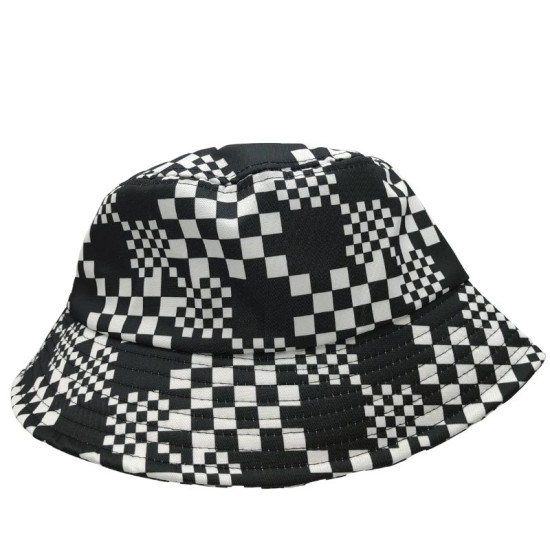 Stitching checkerboards Fisherman's hat Stitching checkerboards Fisherman's hat