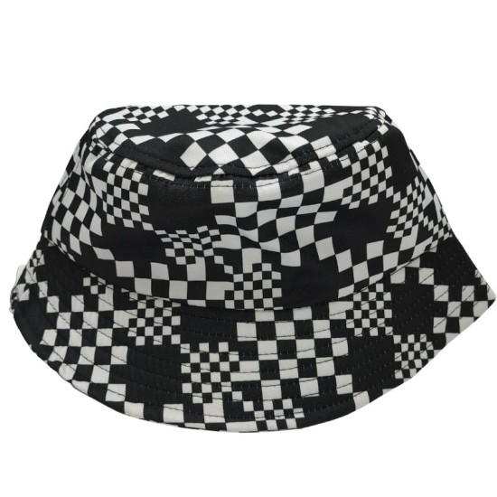Stitching checkerboards Fisherman's hat Stitching checkerboards Fisherman's hat